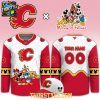 Calgary Flames Mickey 2026 Disney Friends Night Personalized Hockey Jersey