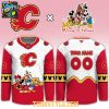 Calgary Flames Mickey 2026 Disney Friends Night Personalized Hockey Jersey