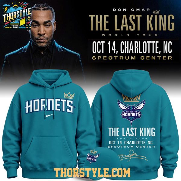 Charlotte Hornets 2026 Don Omar The Last King World Tour Hoodie T-Shirt