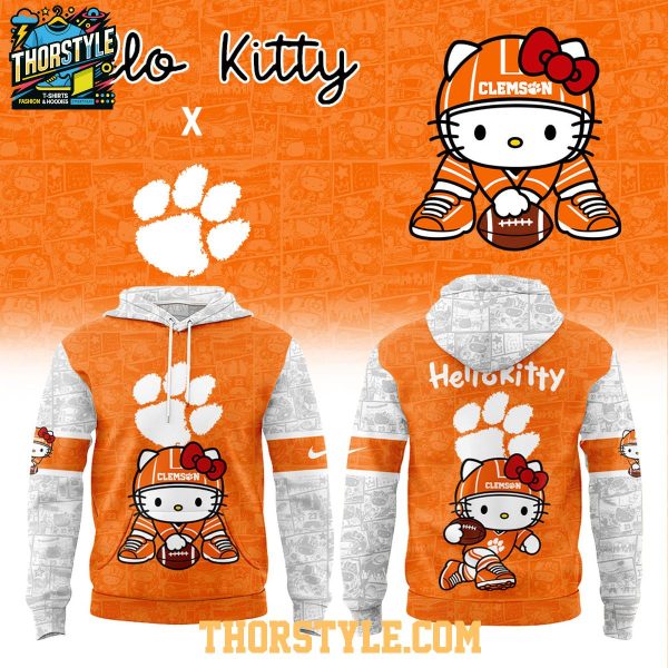 Clemson Tigers Hello Kitty x NCAA 2026-2027 Christmas Hoodie T-Shirt