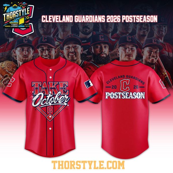 Cleveland Guardians Postseason 2026 Take October Clinched Baseball Jersey