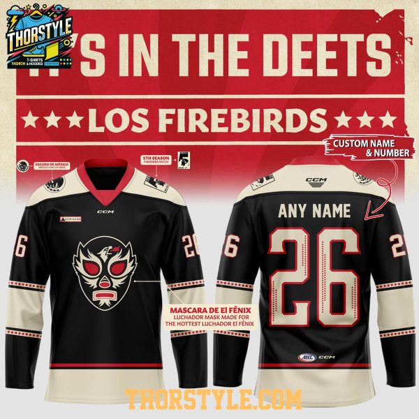 Coachella Valley Firebirds Luchador Los Firebirds 2026 In The Deets Hockey Jersey