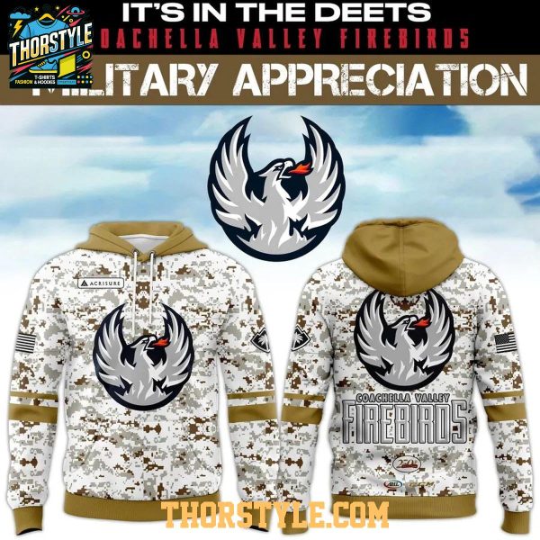 Coachella Valley Firebirds Military Night 2026 Digital Camo Hoodie Shirts