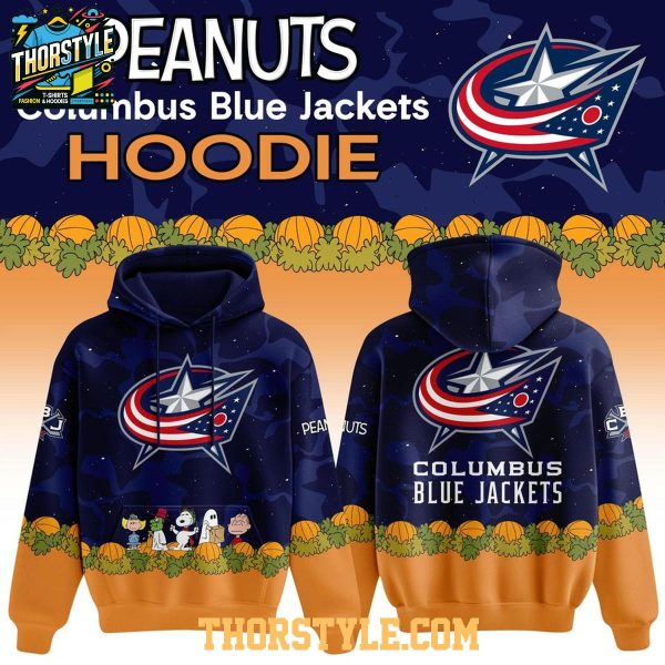 Columbus Blue Jackets 2026 Peanuts Spooktacular Celebration Hoodie Shirts