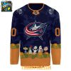 Columbus Blue Jackets 2026 Peanuts Spooktacular Personalized Hockey Jersey