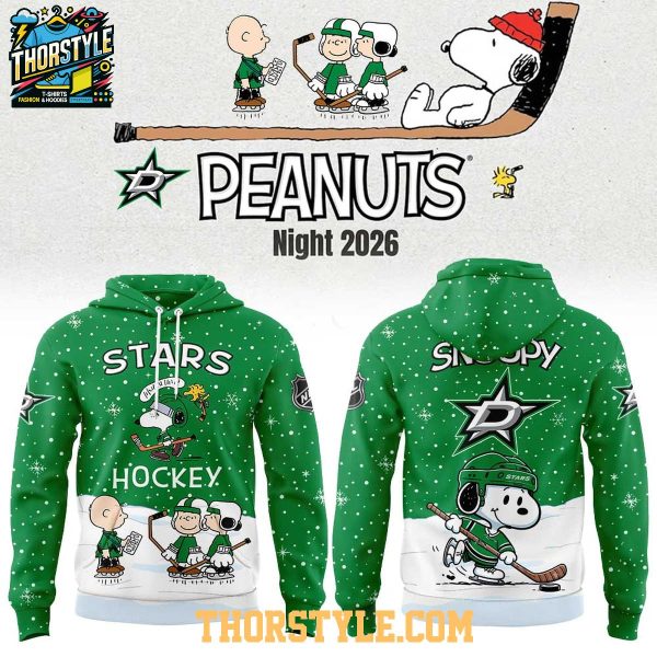 Dallas Stars 2026 Peanuts Christmas Night x NHL Hoodie T-Shirt