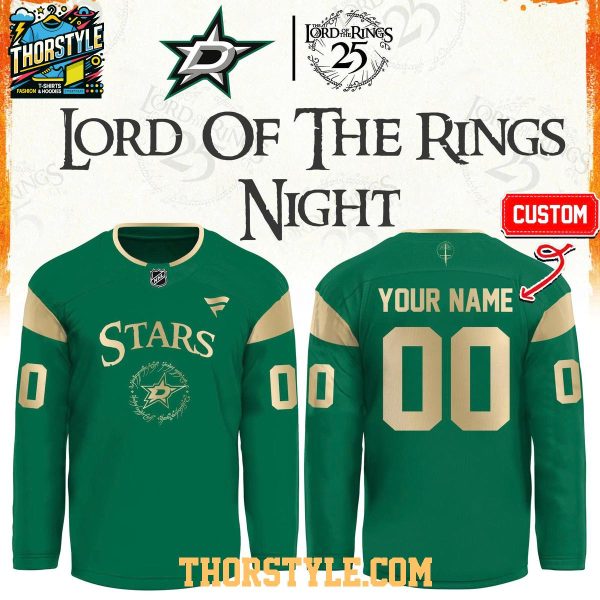 Dallas Stars 2026 The Lord of The Rings 25th Anniversary Personalized Jersey