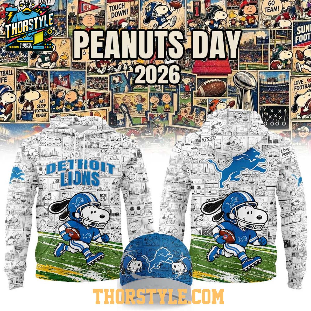Detroit Lions 2026 Peanuts NFL Game Day X-mas Game Hoodie T-Shirt Detroit Lions 2026 Peanuts NFL Game Day X-mas Game Hoodie T-Shirt