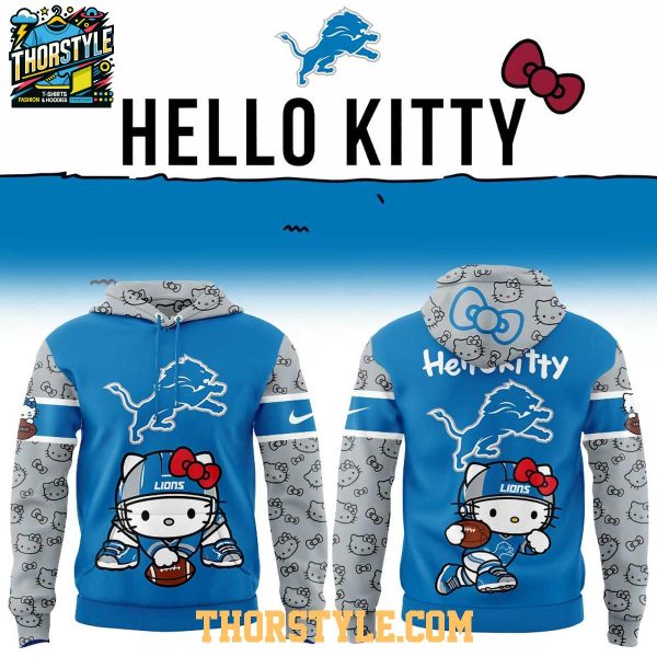 Detroit Lions Hello Kitty x NFL Game 2026-2027 Christmas Hoodie T-Shirt
