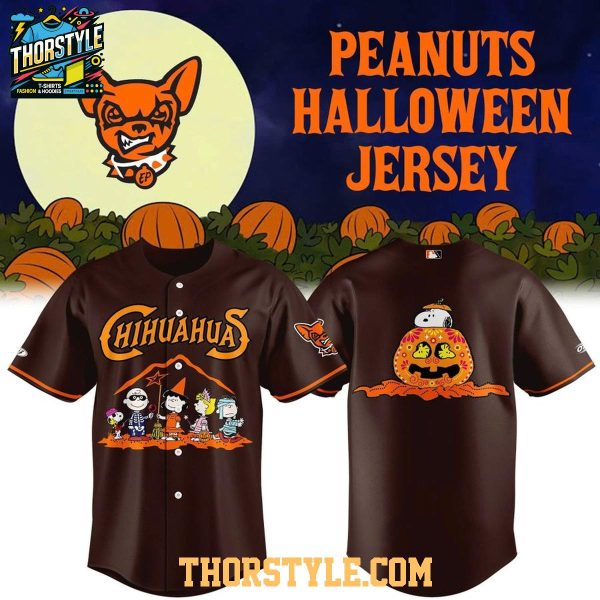 El Paso Chihuahuas 2026 Peanuts Halloween Spooky Night Baseball Jersey
