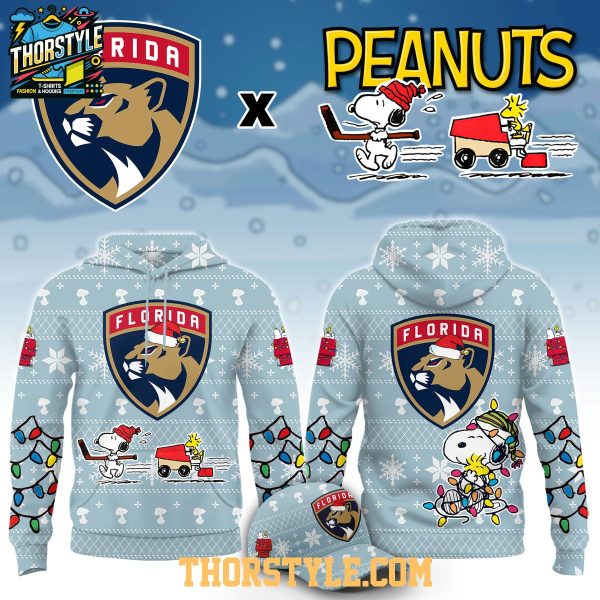 Florida Panthers x Peanuts 2026 Snoopy Christmas Night Hoodie Shirts