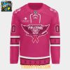 Fresno Falcons 2026 Breast Cancer Awareness Pink Night Custom Hockey Jersey