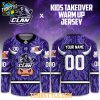 Glasgow Clan Kids Takeover Warm Up Jersey 2026 Purple Personalized Jersey
