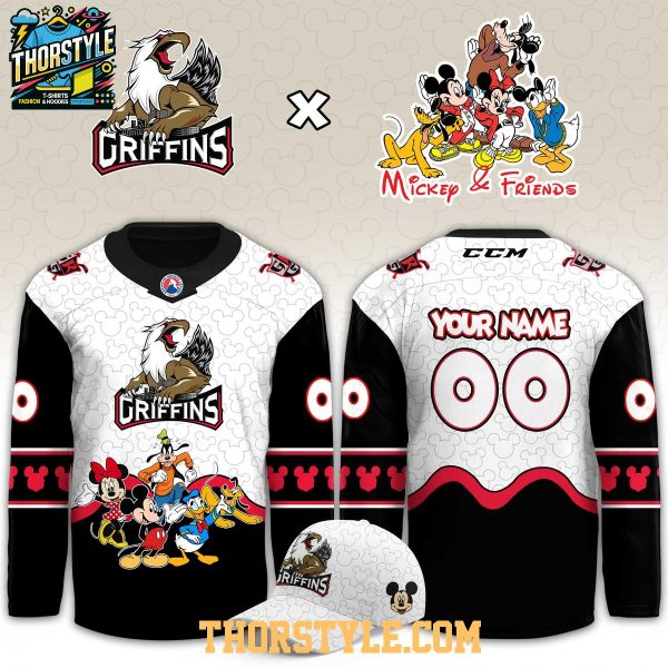 Grand Rapids Griffins Mickey Mouse & Friend 2026 Christmas Hockey Jersey