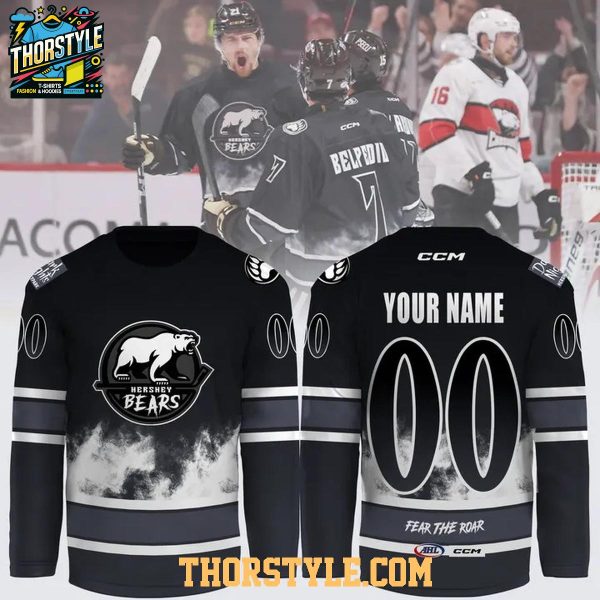 Hershey Bears Dark Night 2026 Fear The Roar Personalized Hockey Jersey