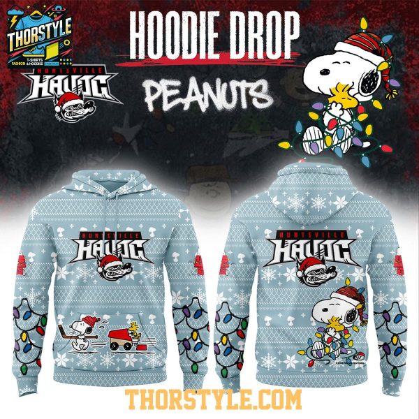 Huntsville Havoc 2026 Peanuts Christmas Day Celebrating Hoodie T-Shirt