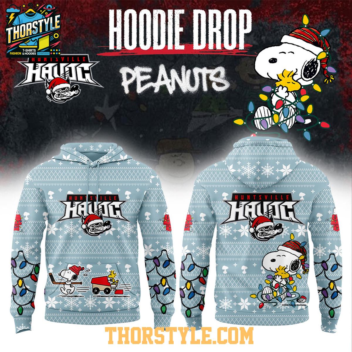 Huntsville Havoc 2026 Peanuts Christmas Day Celebrating Hoodie T-Shirt Huntsville Havoc 2026 Peanuts Christmas Day Celebrating Hoodie T-Shirt