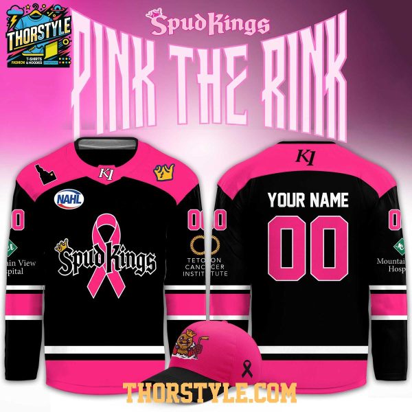 Idaho Falls Spud Kings Pink The Rink 2026 Fight Cancer Personalized Jersey