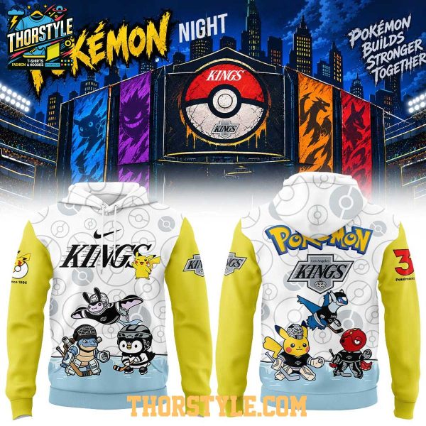 Los Angeles Kings 2026 Pokemon Night x Hockey Game Hoodie T-Shirt