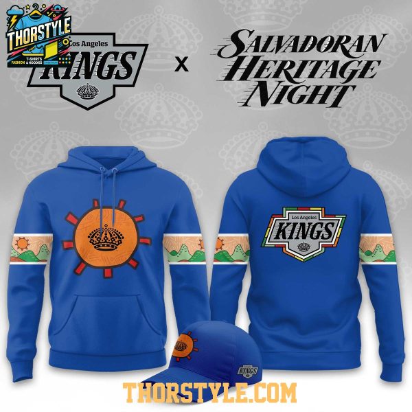 Los Angeles Kings Salvadoran Heritage Night 2026 Theme Game Hoodie