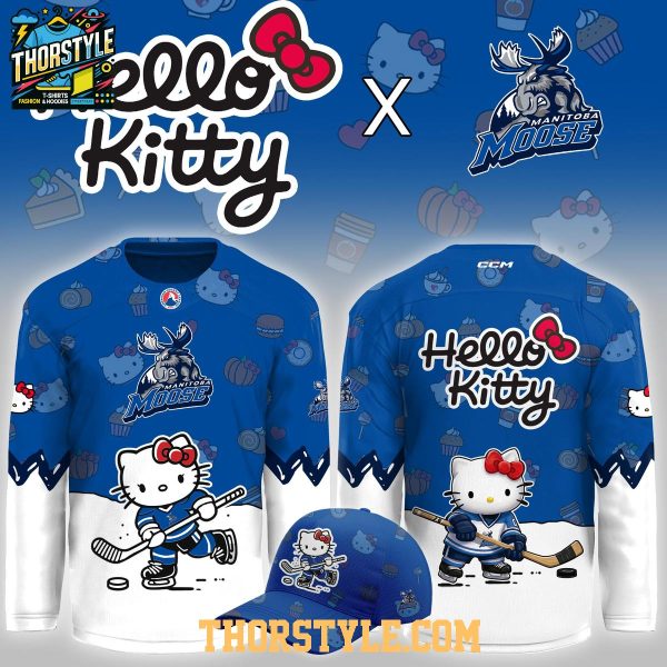 Manitoba Moose Hello Kitty Night 2026 Theme Game Hockey Jersey