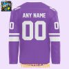 Minnesota Wild 2026 Hockey Fight Cancer Personalized Purple Jersey
