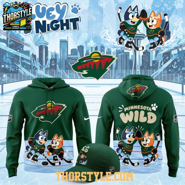 Minnesota Wild Bluey Day 2026 Hockey Game Celebrate Hoodie T-Shirt