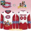 Montreal Canadiens Mickey 2026 Disney Friends Night Personalized Hockey Jersey