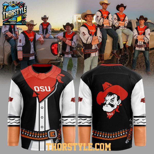 Oklahoma State Cowboys Western Night 2026 Game Personalized Hockey Jersey