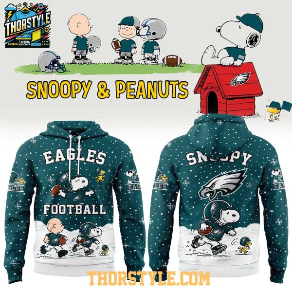 Philadelphia Eagles Peanuts & Snoopy 2026 Christmas Night Hoodie T-Shirt