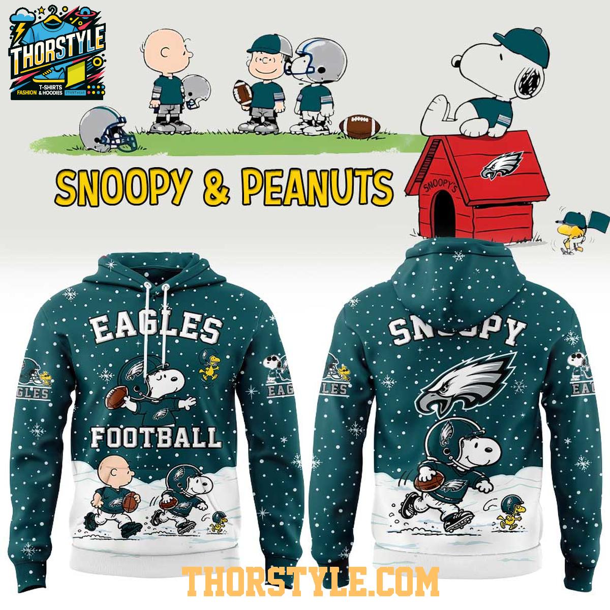 Philadelphia Eagles Peanuts & Snoopy 2026 Christmas Night Hoodie T-Shirt Philadelphia Eagles Peanuts & Snoopy 2026 Christmas Night Hoodie T-Shirt