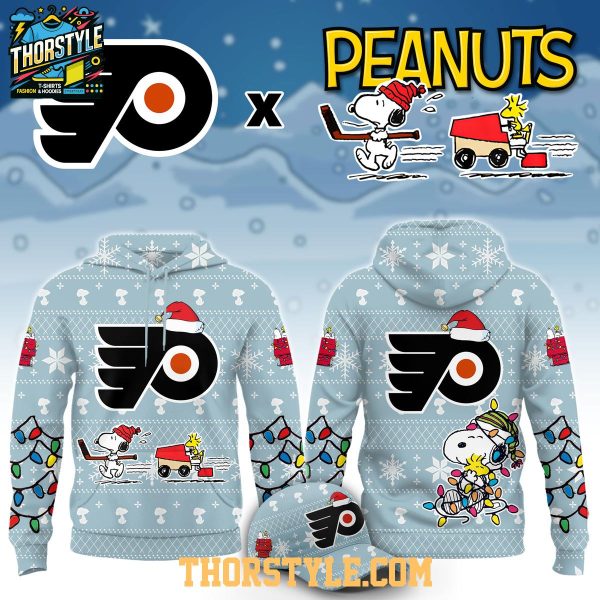 Philadelphia Flyers x Peanuts 2026 Snoopy Christmas Night Hoodie Shirts