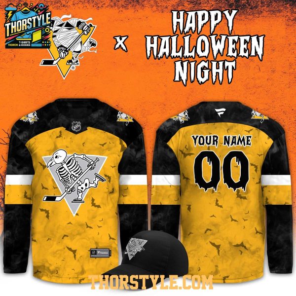 Pittsburgh Penguins 2026 Happy Halloween x Hockey Game Night Custom Jersey