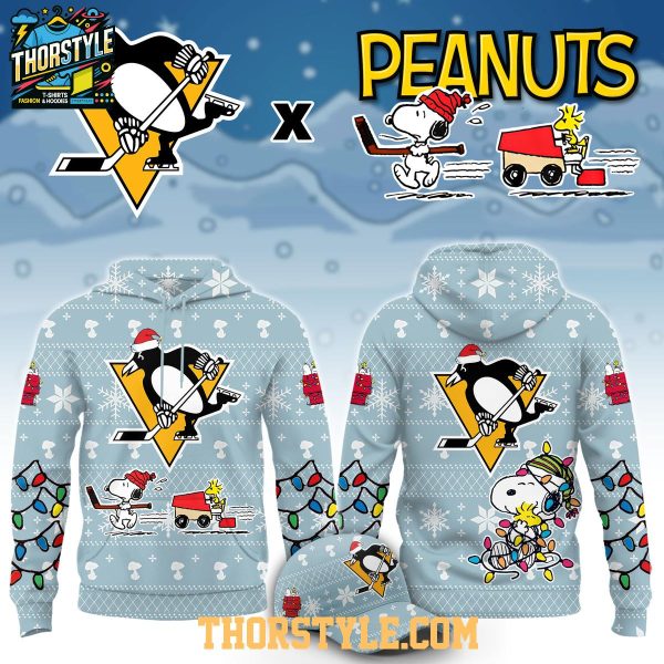 Pittsburgh Penguins x Peanuts 2026 Snoopy Christmas Night Hoodie Shirts