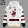 Portland Winterhawks Ice Hockey 2026 White Red Striped Hoodie Shirts