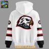 Portland Winterhawks Ice Hockey 2026 White Red Striped Hoodie Shirts