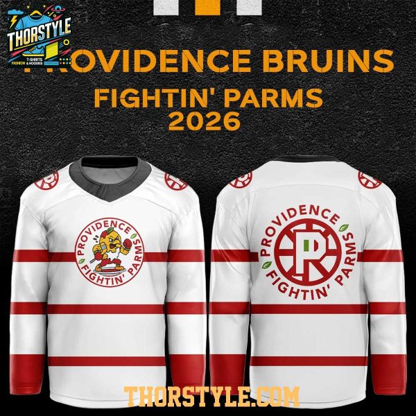 Providence Bruins Fightin’ Parms 2026 Game Night Personalized Hockey Jersey
