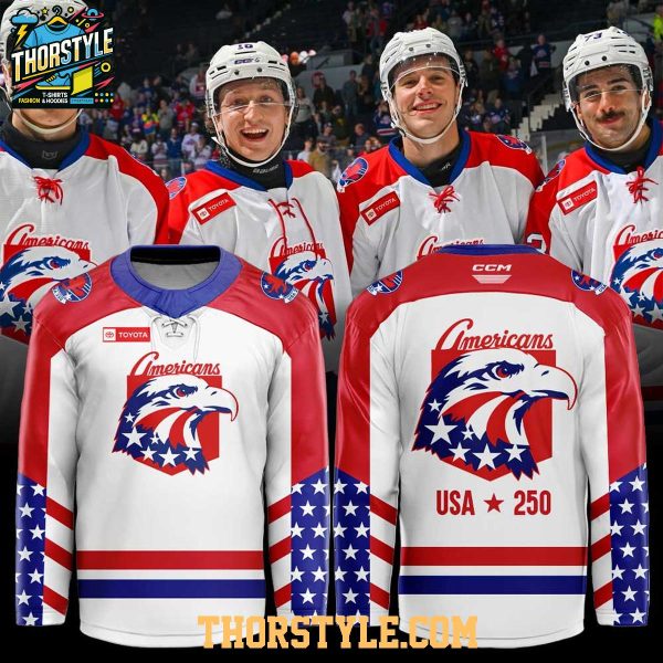 Rochester Americans 2026 Celebrate 250th Anniversary Of United States Custom Jersey