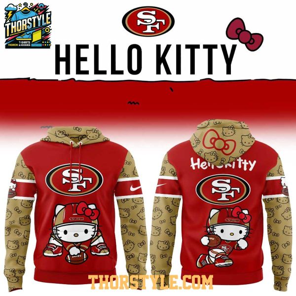 San Francisco 49ers Hello Kitty x NFL Game 2026-2027 Christmas Hoodie T-Shirt