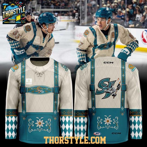 San Jose Barracuda Oktoberfest 2026 Hockey Game Night Personalized Jersey