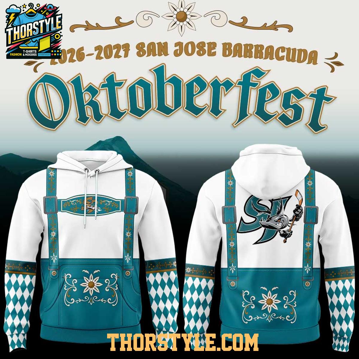 San Jose Barracuda x Oktoberfest 2026 Bavarian Night Hoodie Shirts San Jose Barracuda x Oktoberfest 2026 Bavarian Night Hoodie Shirts