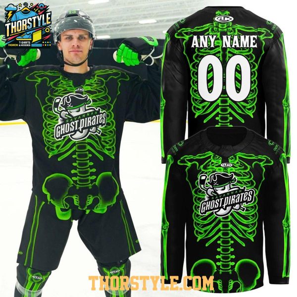 Savannah Ghost Pirates 2026 Happy Halloween HOWL-O-WEEN Hockey Jersey