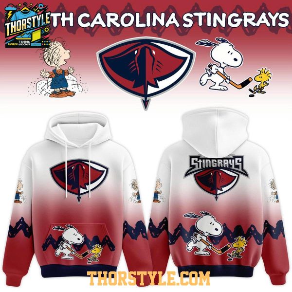 South Carolina Stingrays 2026 Peanuts Night x Christmas Hoodie T-Shirt