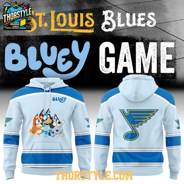 St. Louis Blues x Bluey And Bingo Night 2026 Hockey Personalized Hoodie Shirts
