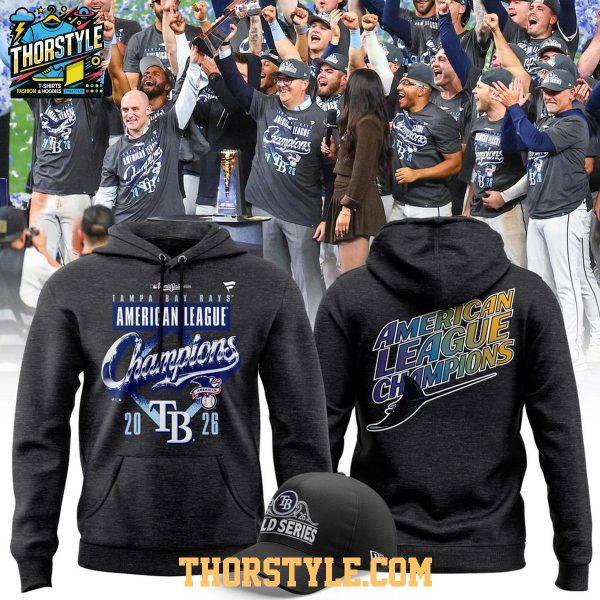 Tampa Bay Rays x American League Champions Hoodie Shirts Grey 2026