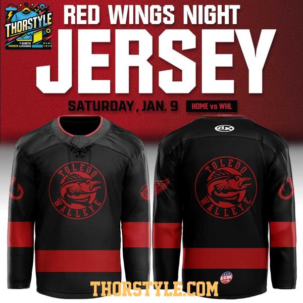 Toledo Walleye Red Wings Affiliate Night Personalized Hockey Jersey 2026