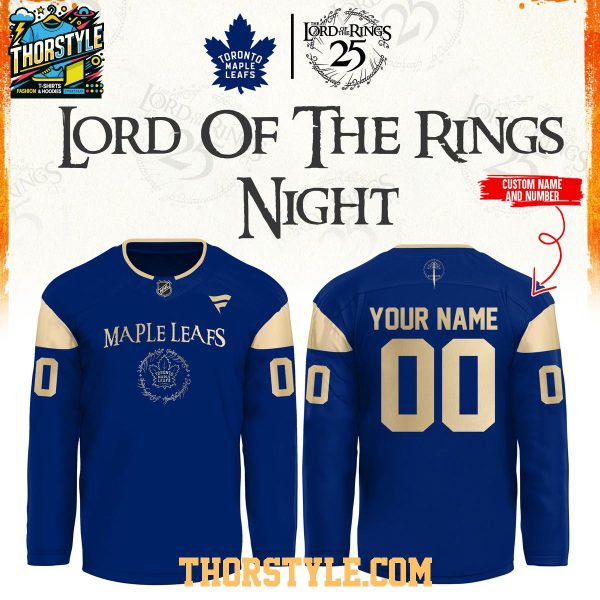 Toronto Maple Leafs T2026 The Lord of The Rings 25th Anniversary Personalized Jersey