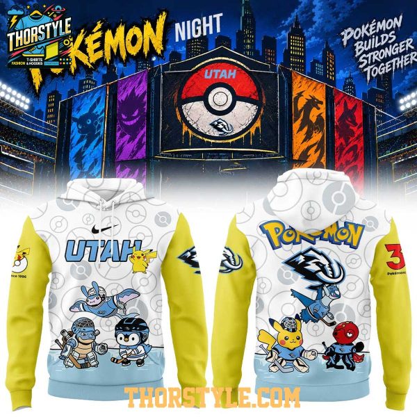 Utah Mammoth 2026 Pokemon Night x Hockey Game Hoodie T-Shirt