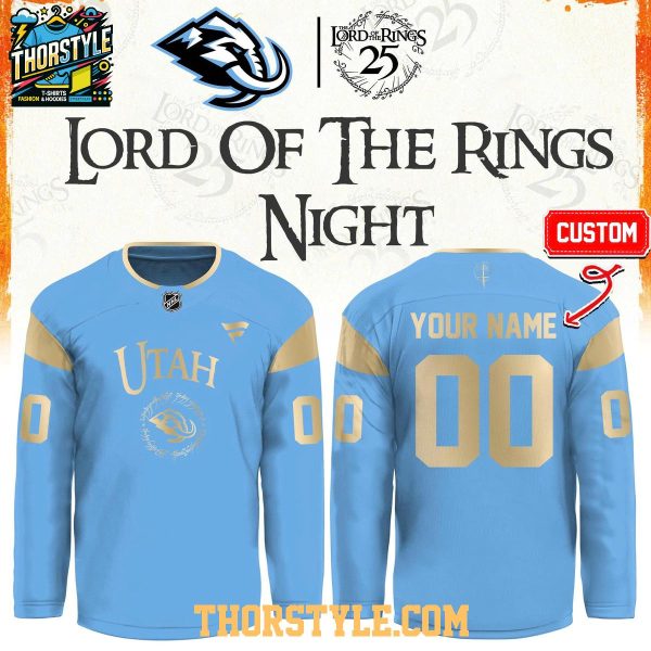 Utah Mammoth 2026 The Lord of The Rings 25th Anniversary Personalized Jersey