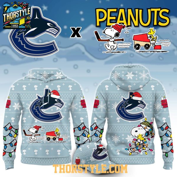 Vancouver Canucks Peanuts 2026 Hockey Christmas Night Hoodie Shirts
